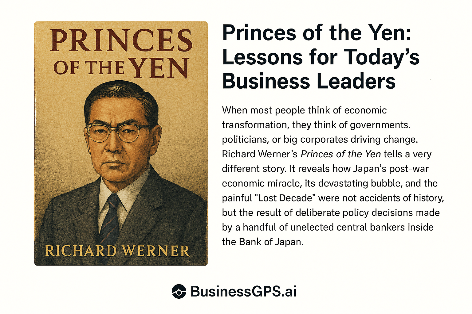 Princes of Yen Princes of the Yen: Lessons for Today’s Business Leaders